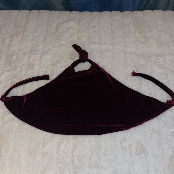 Velvet Halter Top - Picture 2 of 2